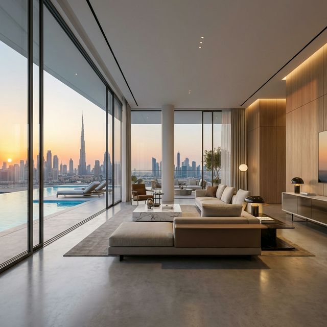 Luxury Dubai apartment with city views