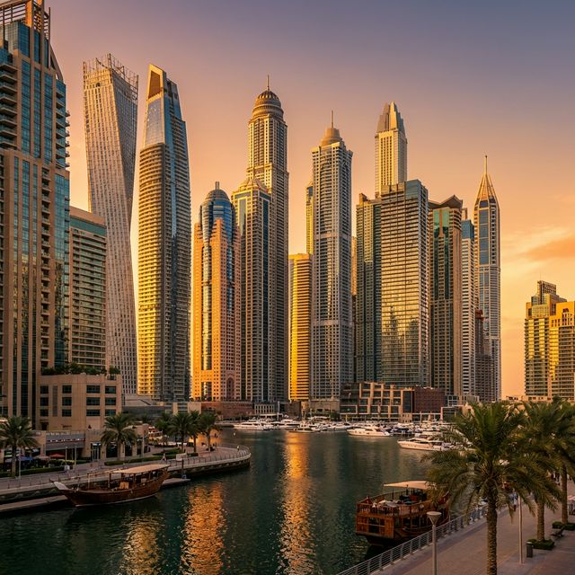 Dubai skyline luxury towers
